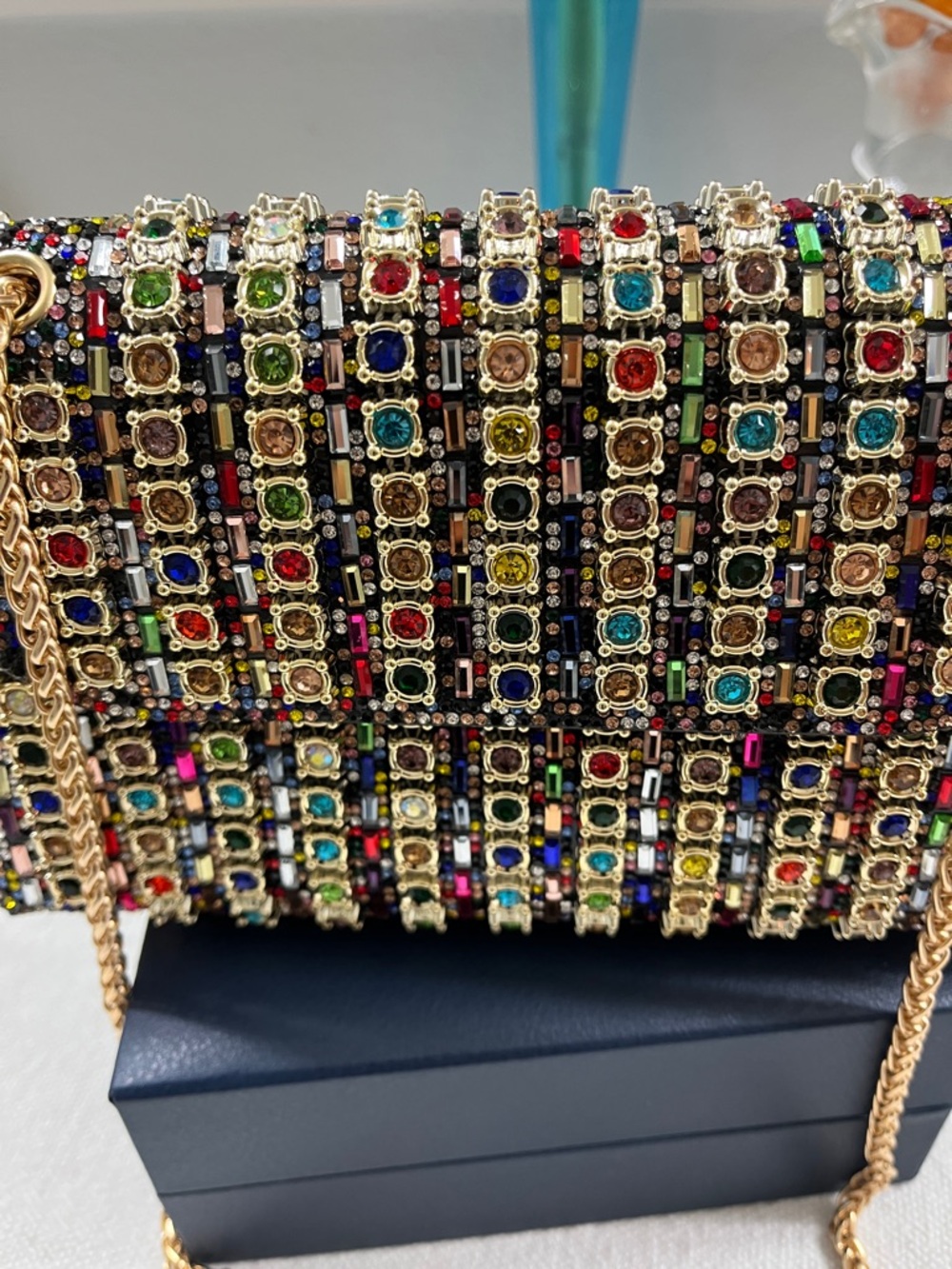 Contemporary Multi Colored Rhinestone Mini Crossover-New - Picture 2 of 11